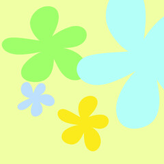 abstract yellow flower background