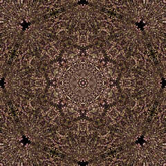 brown Background template design with mandala patterns illustration
