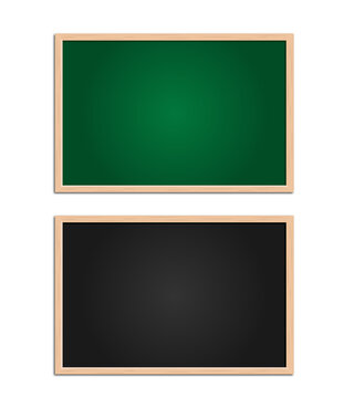 Black And Green Board With A Wooden Frame