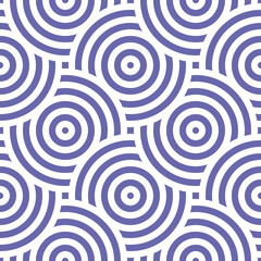 Materiał do szycia White rings seamless pattern with purple background.