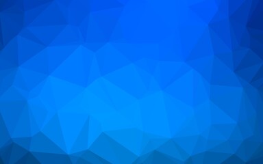 Fototapeta na wymiar Light BLUE vector blurry hexagon pattern.