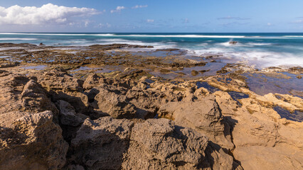 Isimangaliso Wetland Park landscape, South Africa. Beautiful panorama from South Africa.	
