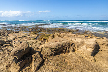 Isimangaliso Wetland Park landscape, South Africa. Beautiful panorama from South Africa.	
