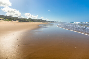 Cape Vidal beach, St Lucia Park,iSimangaliso Wetland Park, Kwazulu-Natal, South Africa.
