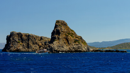 Naklejka premium Barbarosa`s hideout near the Creta shore