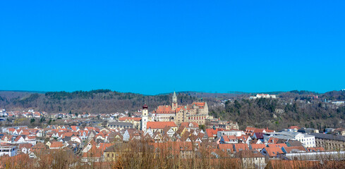 Luftansicht Altstadt Sigmaringen 