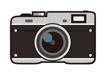 一眼レフカメラのイラスト
