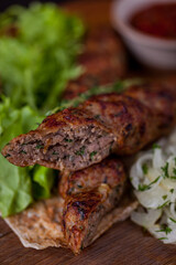 Lamb kebab with home made adjika