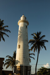 Sri Lanka lighthouse in fort in Galle