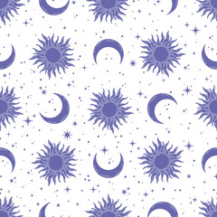 Seamless pattern with very peri celestial design.