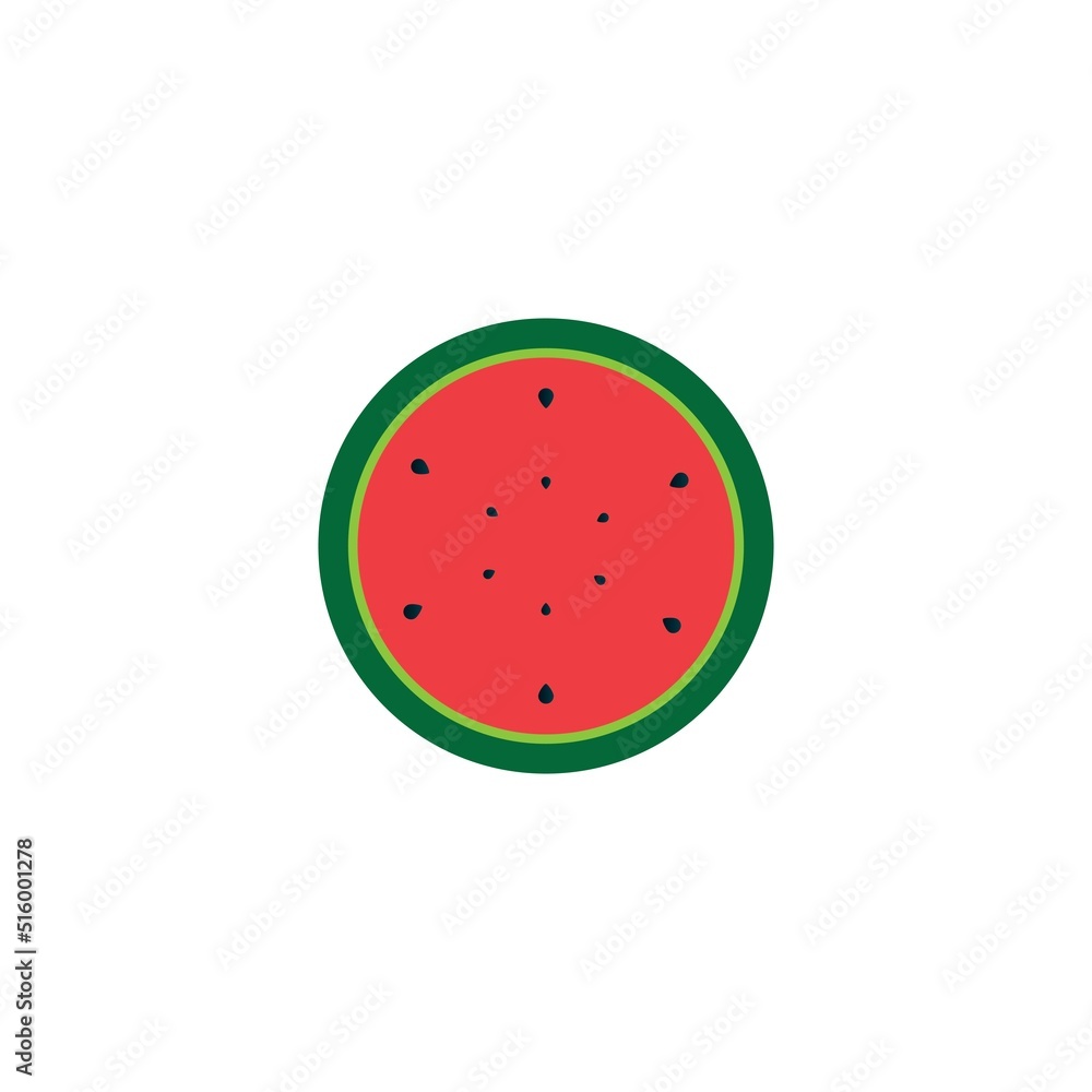 Poster watermelon icon.