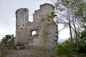Fototapeta na wymiar Ruin of Castle Drachenfels in the Mountains Siebengebirge, North Rhine - Westphalia