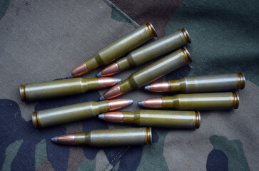 Carbine, ammo in 308 win calibre.