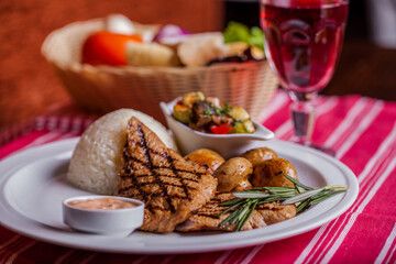 Grilled turkey