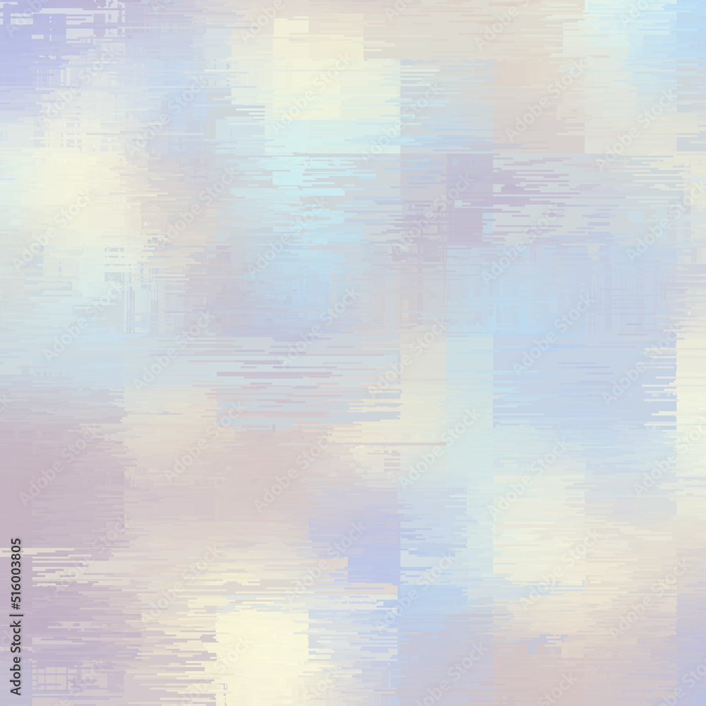 Poster Vector image with imitation of grunge datamoshing texture.