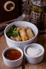 Pancakes with homemade cottage cheese