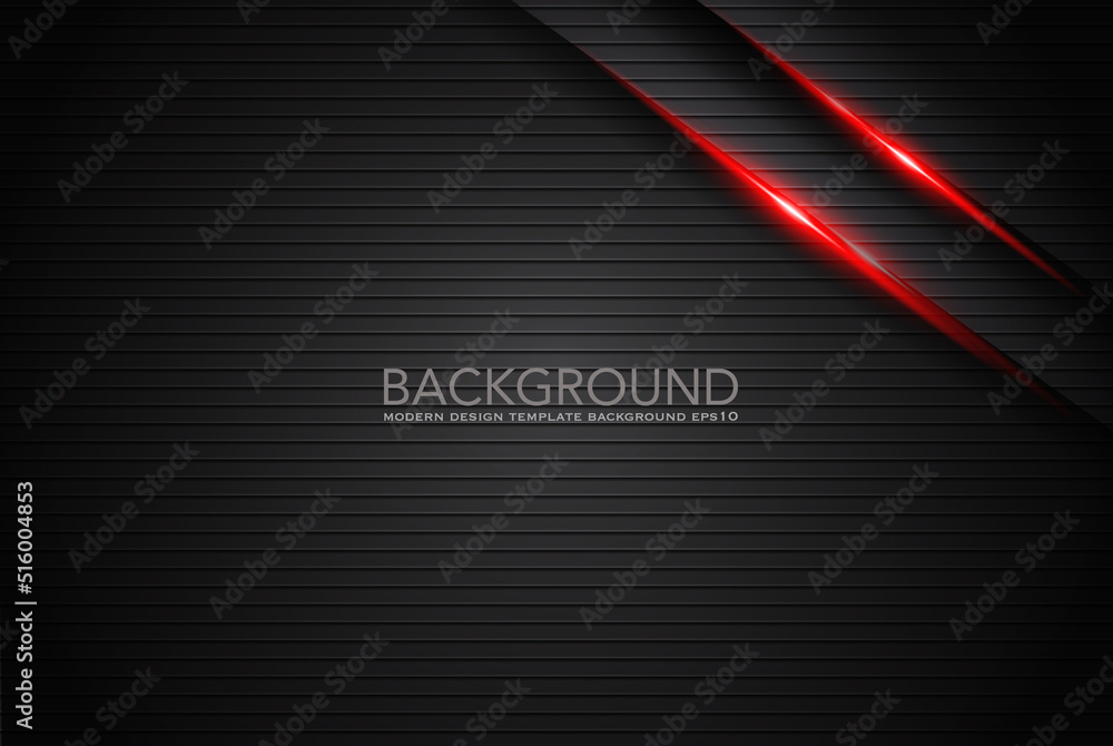 Poster abstract metallic red black frame layout design tech innovation concept background