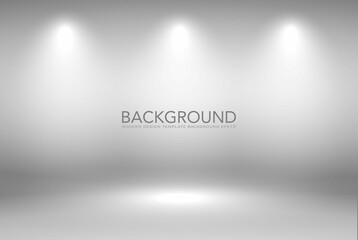 Product Showcase Spotlight Background - Crisp and Clear Infinite Horizon White Floor - Light Scene for Modern Clean Minimalist Design, Widescreen in High Resolution