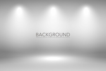 Product Showcase Spotlight Background - Crisp and Clear Infinite Horizon White Floor - Light Scene for Modern Clean Minimalist Design, Widescreen in High Resolution