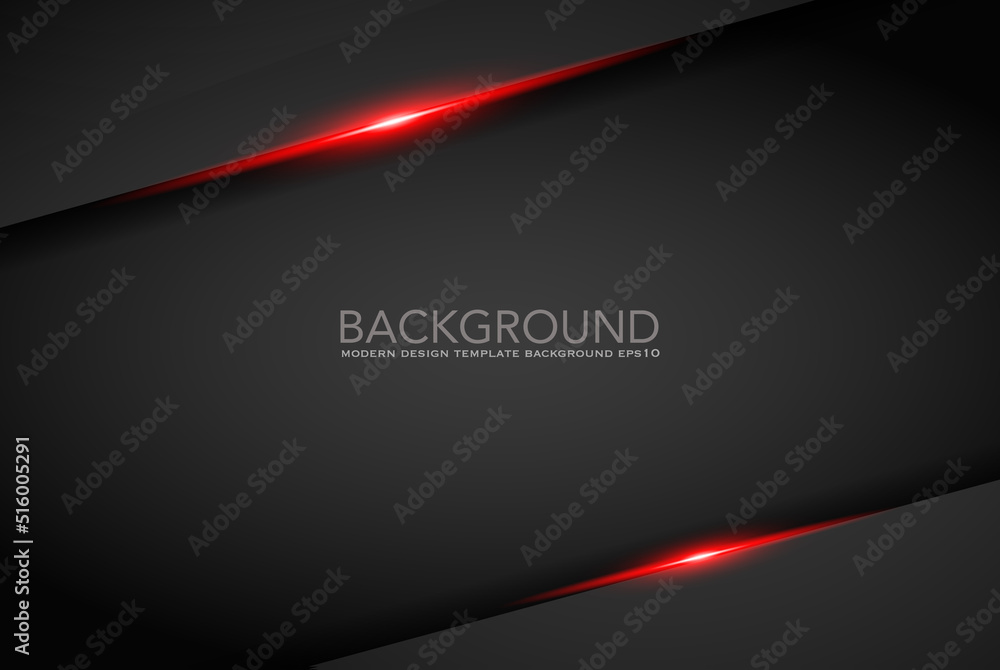 Aufkleber abstract metallic red black frame layout modern tech design template background , black and red back