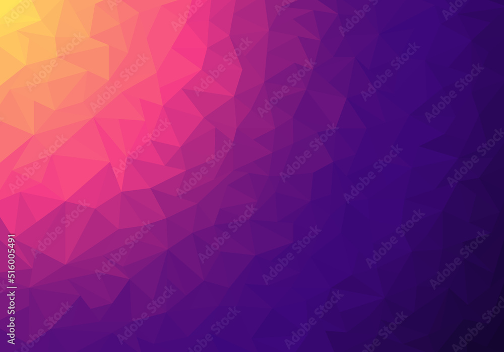 Poster abstract low polygonal gradient colorful mosaic pattern background and texture