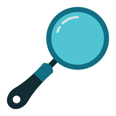 magnifying glass icon on transparent background