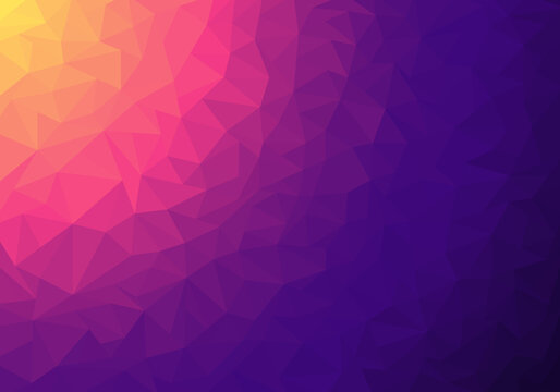 Abstract low polygonal gradient colorful mosaic pattern background and texture