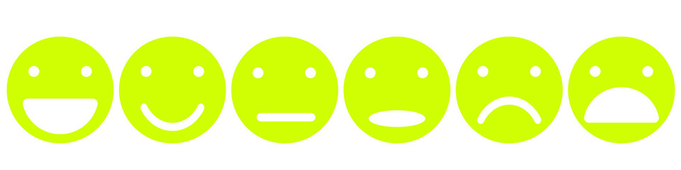 emoticons from happy to sad