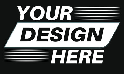 Your Design Here t-shirt Template