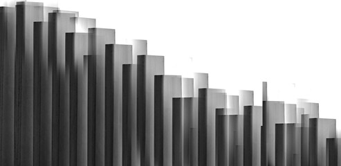 Obraz premium 3d bar graph. Business. Finance. Marketing. 3d. Copy space. Recession. 