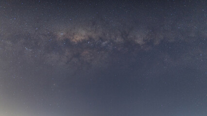 Milky way galaxy on the night sky.