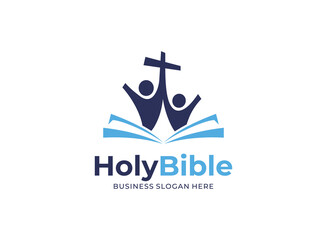 Illustration vector graphic of holy bible logo designs concept. Perfect for community, education, bible, catholic