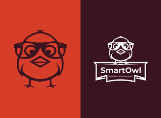 Illustration vector graphic of owl bird simple mascot logo. perfect for identity, sticker, t-shirt, nursery, mascot, education.
