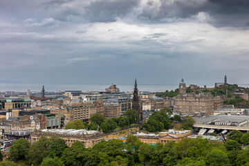 Fototapeta na wymiar Die Stadt Edinburgh in Schottland