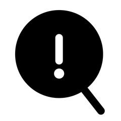 search vector icon, magnifying glass flat icon for apps and websites
