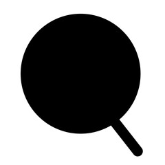search vector icon, magnifying glass flat icon for apps and websites