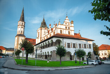 Fototapeta na wymiar Beautiful historic town Levoca. Slovakia, Europe. Trip and travel.