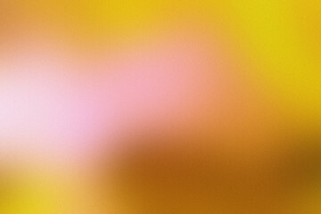Yellow lo-fi grain gradient texture. Orange gradient background. Pink spray paint brush. Gold undertone gradients for banner design, minimal poster, label cosmetics, cover. Warm liquid backdrop