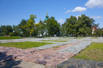 Foundation of the Church of the Tithes in Kiev, Ukraine