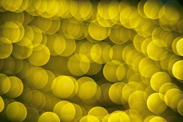Bokeh effect golden yellow defocused light background