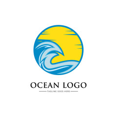 ocean wave logo design inspiration