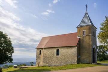 Fototapeta na wymiar Notre Dame des Conches, Drom, Jasseron, La Bresse, Ain, Auvergne-Rhône-Alpes, France