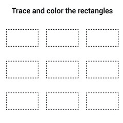 trace and color the rectangles