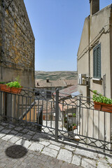 Fototapeta na wymiar Panoramic view of Pietragalla, a village in the Basilicata region, Italy.