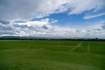 Paysage d'Irlande, vue depuis le parc Phoenix à Dublin