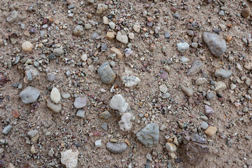 texture of sand with rocks