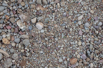 texture of sand with rocks
