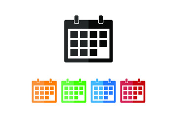 Calendar flat icon vector design