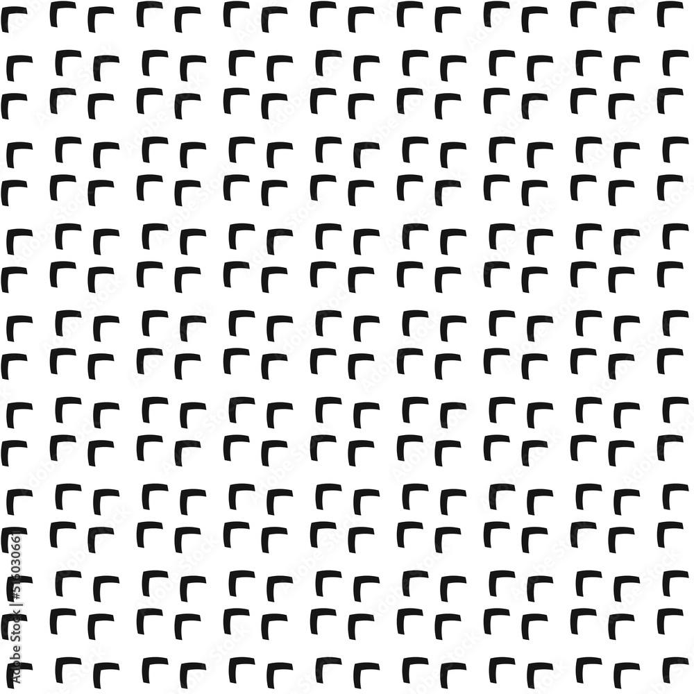 Poster repeating black corners. seamless vector pattern for interior.