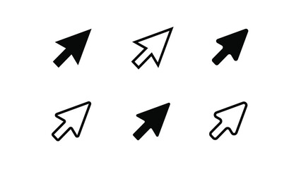 Arrow sign set icon symbol vector illustration